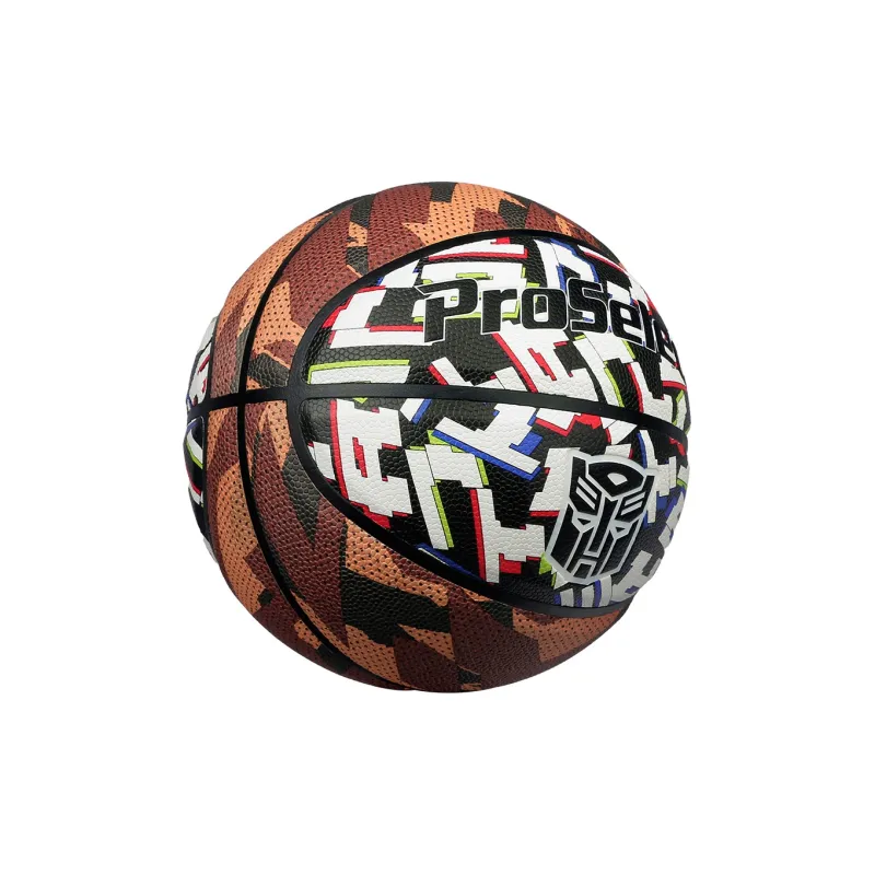 ProSelect x Transformers PU Basketball Brown Size 5 Training Kids'-1