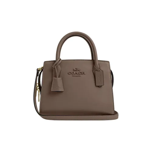 COACH Carryall Delicate Calfskin Shoulder Bag Crossbody Bag Handbag Small Size Women's Tan
