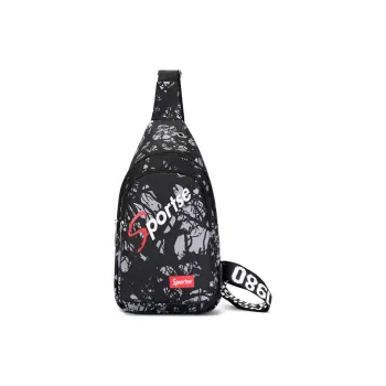 BAODIDAISHU Oxford Sling Bag Shoulder Bag Crossbody Bag Medium Size Unisex Black Red Green Blue