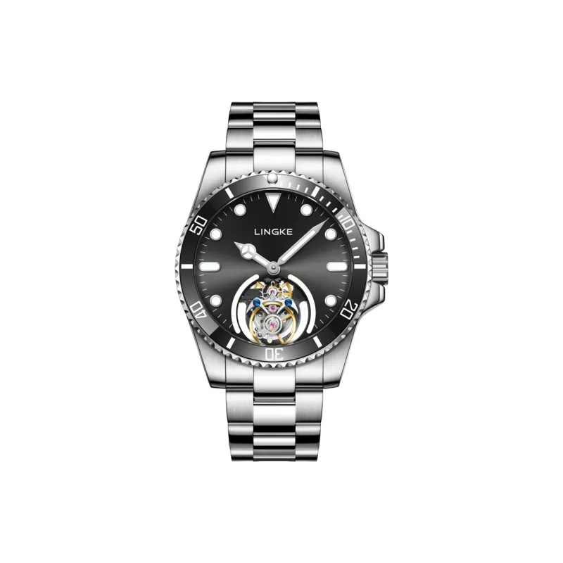 LINGKE Automatic Mechanical Movement Watch Men's Watches Green Dial-8