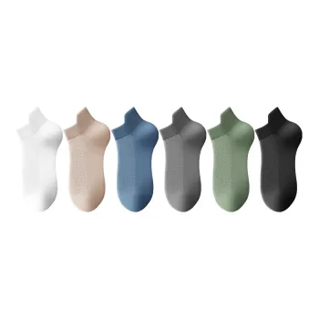 H-YXIANG No-Show Socks Men's 6 Pack