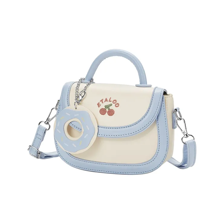 Juju Jimmy PU Crossbody Bag, Handbag Regular Women's Blue/Pink-2