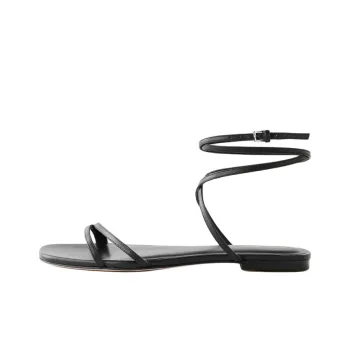 REFORMATION Magalie Strap Sandals Women's Black