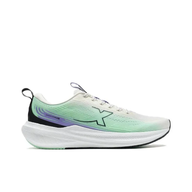 XTEP Cushioning, Wear Resistant Low Top Sprint Running Shoes Men's White Green-1