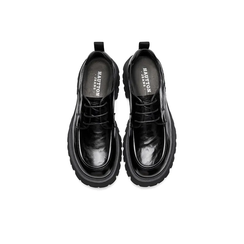 Hautton Jeans Dress Shoes Men's Black-3