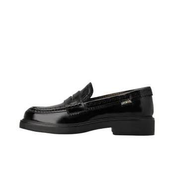 TOD'S Brogue Trim Almond Toe Loafers Women's