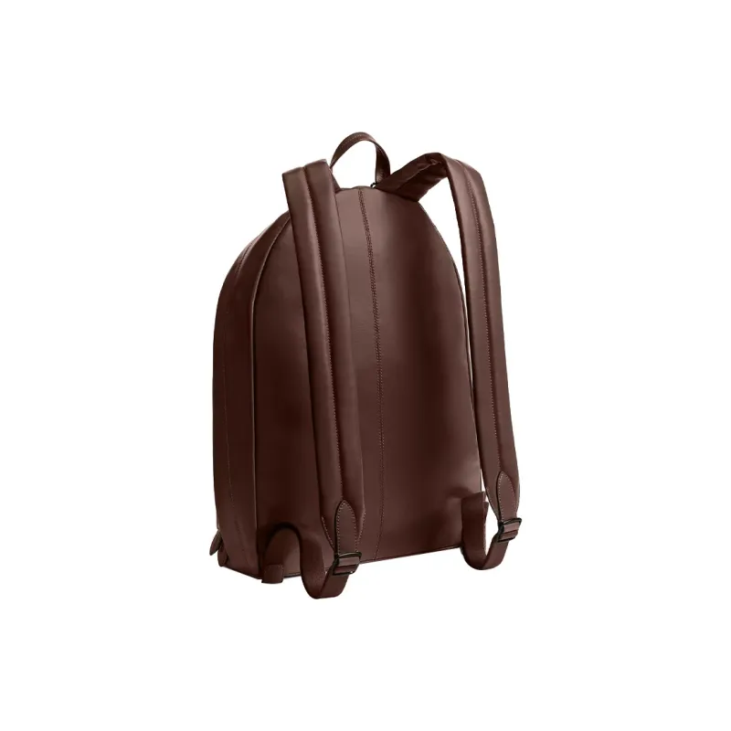 COACH Zhen Paper Leather Backpack Large Size Men's Maple Color-1