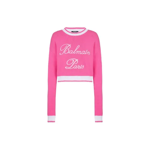 BALMAIN Knitwear Women's Bubble Gum Pink Color