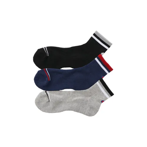 Champion SS24 Mid-Calf Socks Men's 3 Pack Mixed Color