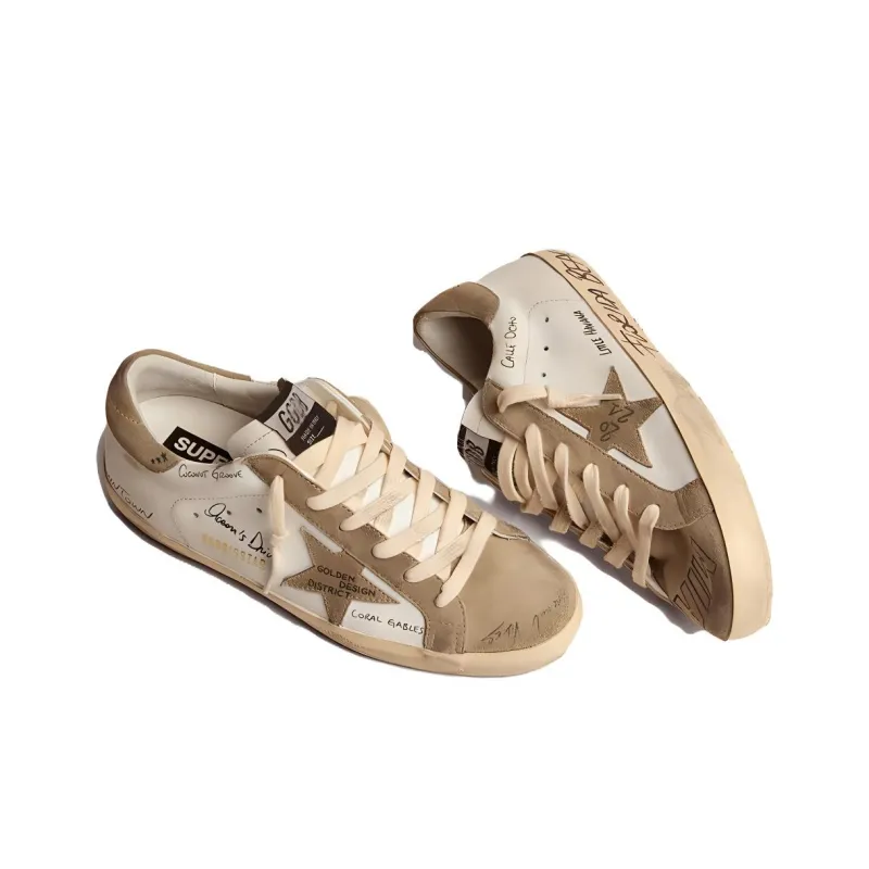Golden Goose Super-Star Stylish Skateboarding Shoes Men's White-2