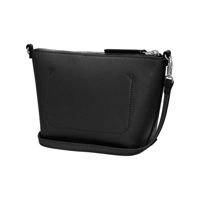 Timberland Grained Cow Leather Crossbody Bag Women's Black-1