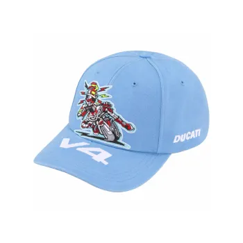 Supreme SS24 WEEK 16 Supreme®/DUCATI® 6 PANEL HAT Cotton Peaked Cap Unisex Couple Style Blue
