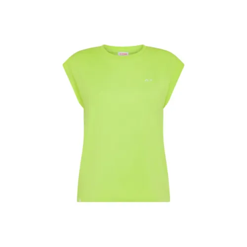 SUN 68 T-Shirts Women's Fluorescent Green