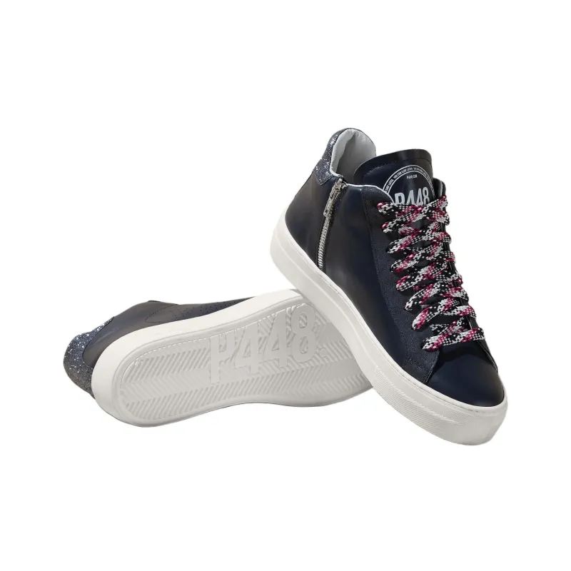 P448 Mid-Top Skateboard Shoes Women's Black-3