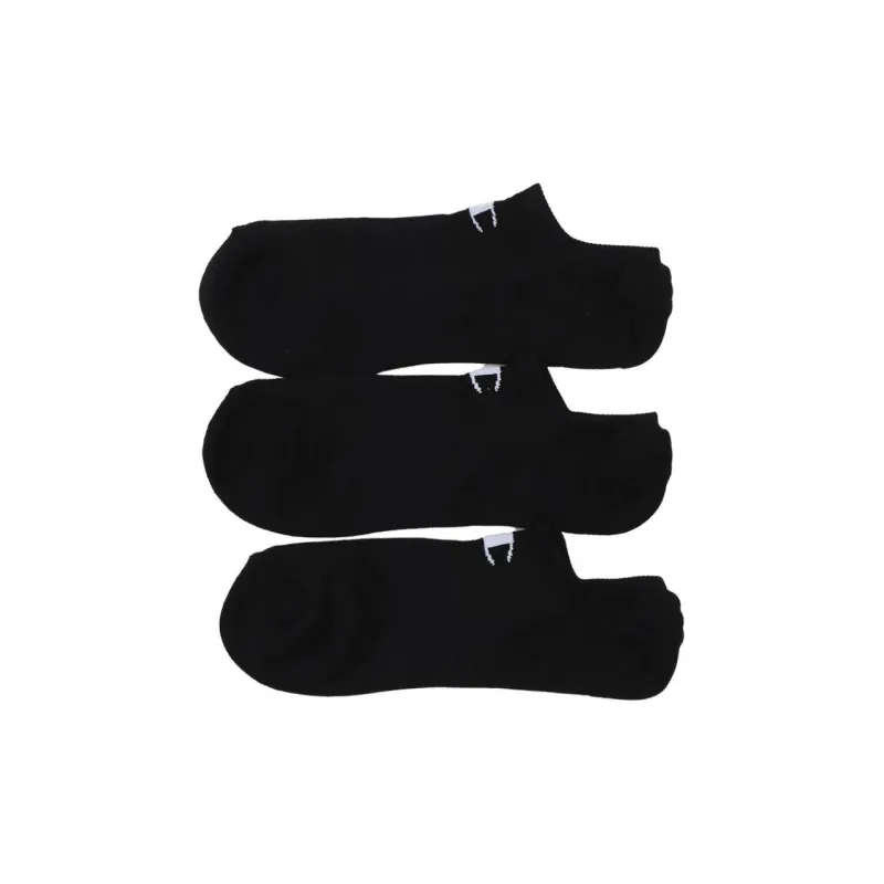 Champion SS24 No-Show Socks Men's 3 Pack Black-0