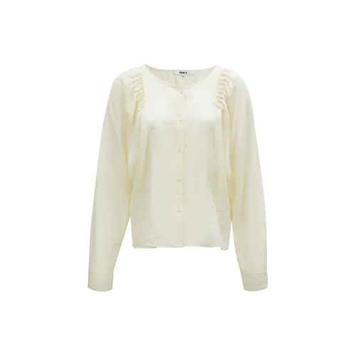 ONLY Shirts Women's S12 Bright Cream White Color