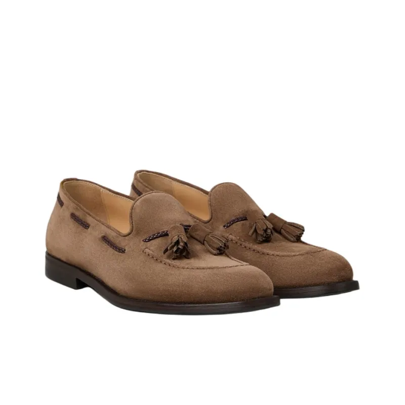 Brunello Cucinelli Tassel detail Suede Loafers-2