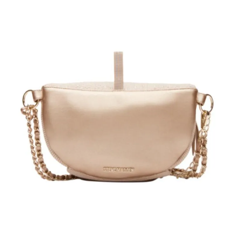 STEVE MADDEN Polyester With PU Handbag Shoulder Bag Crossbody Bag Small Size Women's Black/Nude-10