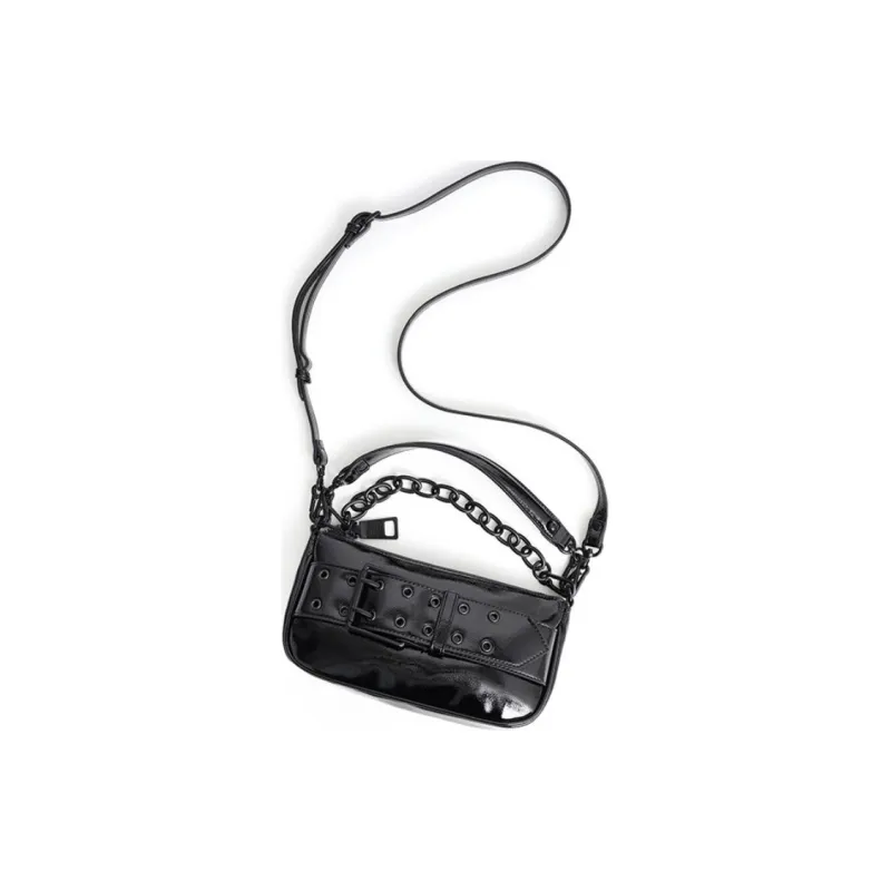 STEVE MADDEN PU Shoulder Bag Crossbody Bag Handbag Small Size Women's Black-6