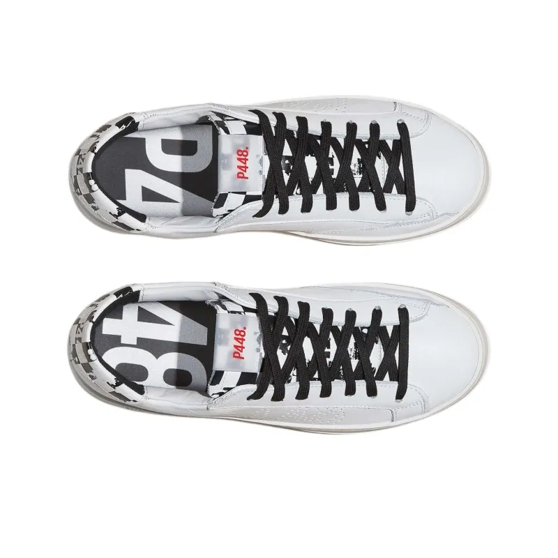 P448 Low-Top Skateboard Shoes Men's White-2