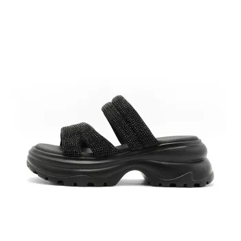 Senda Slide Slippers Women's Sticker Leather Shoes