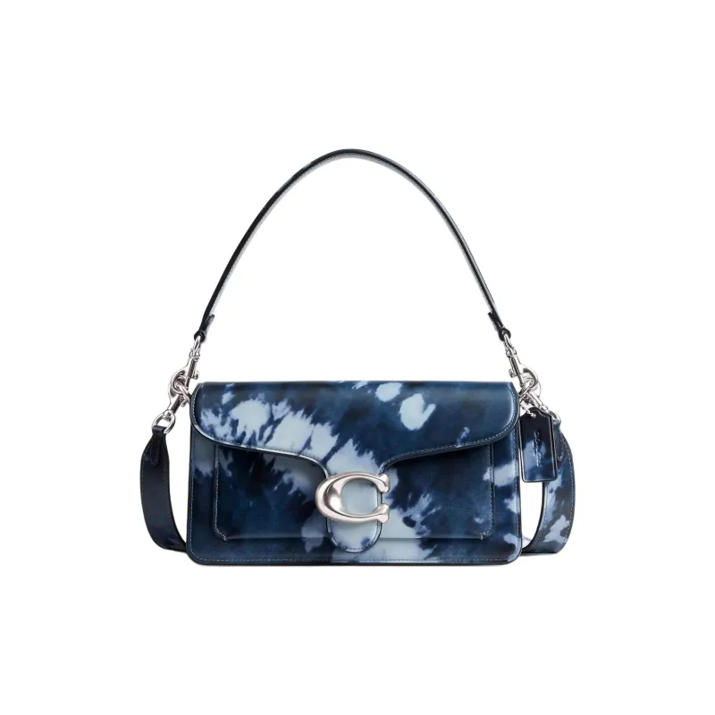 COACH Tabby Smooth Leather Shoulder Bag Women's Midnight Marine Blue-0