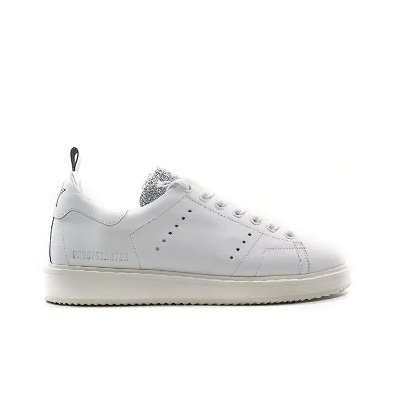 Golden Goose GGDB Starter Stylish Skateboarding Shoes Women's White-1
