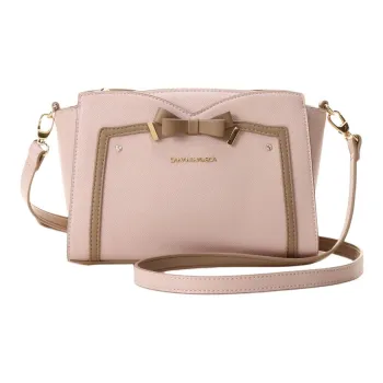 SAMANTHA THAVASA Synthetic Leather Shoulder Bag Women's Pink Beige