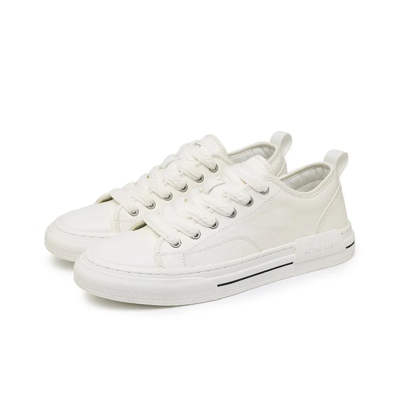 Abango Casual Shoes Men Low Top White/Black-2
