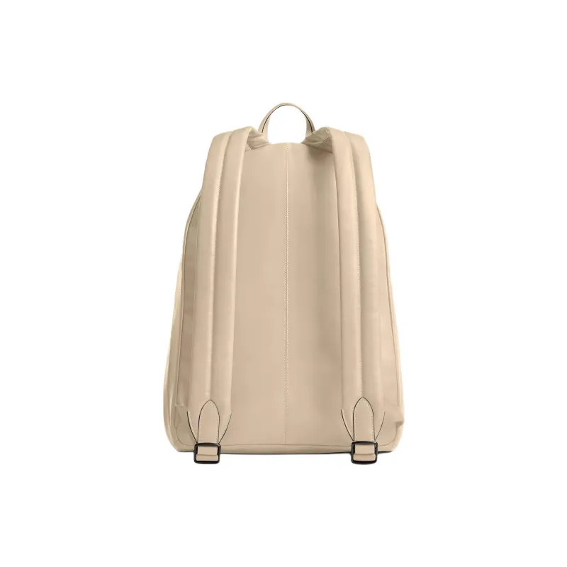 COACH Paperweight Leather Backpack Large Size Men's Ivory-2