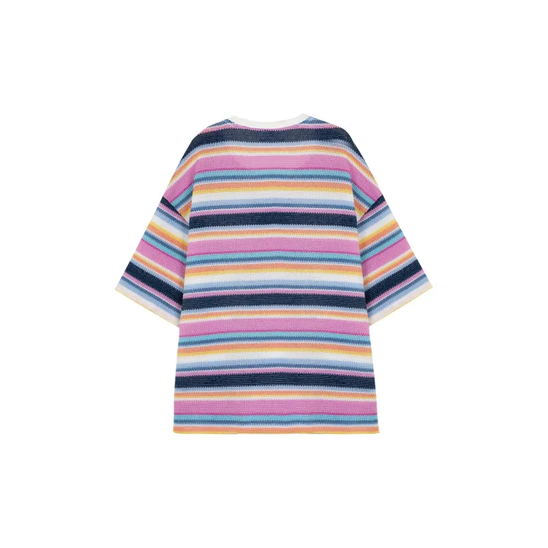 B.Duck T Shirt Women's Multicolor Stripes-1
