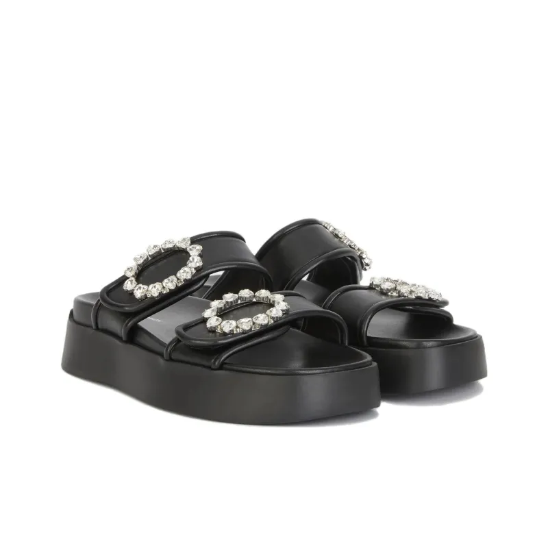 CHIARA FERRAGNI Slide Slippers Women's Black-2