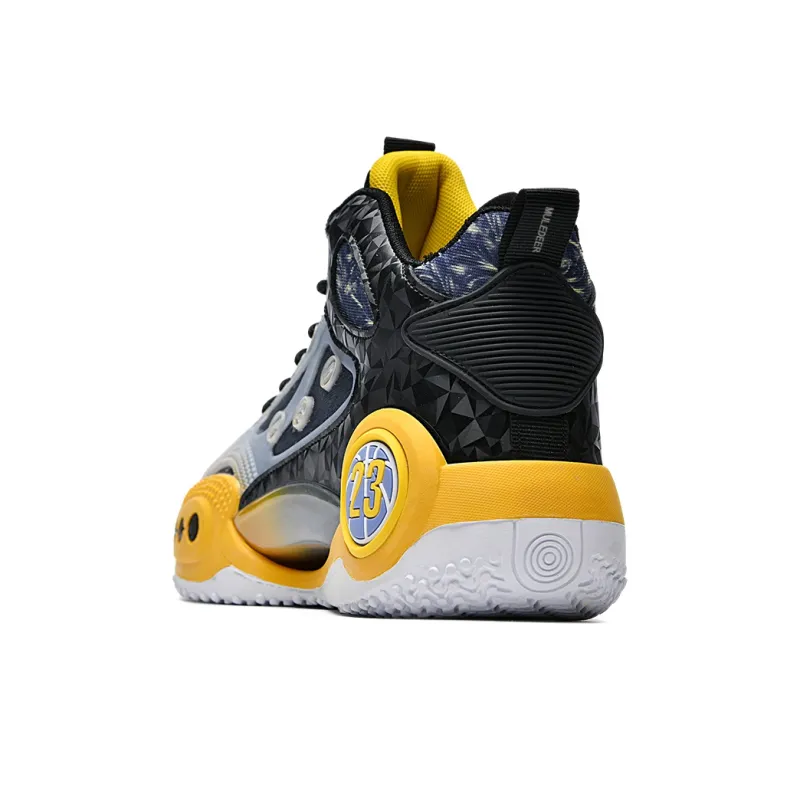Black tailed Deer Shock Absorbers Slip Resistant, Abrasion Resistant, Breathable Mid Top Basketball Shoes Unisex-2