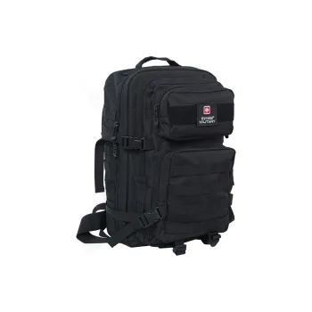 SWISS MILITARY PVC Backpack Tubas Unisex Black