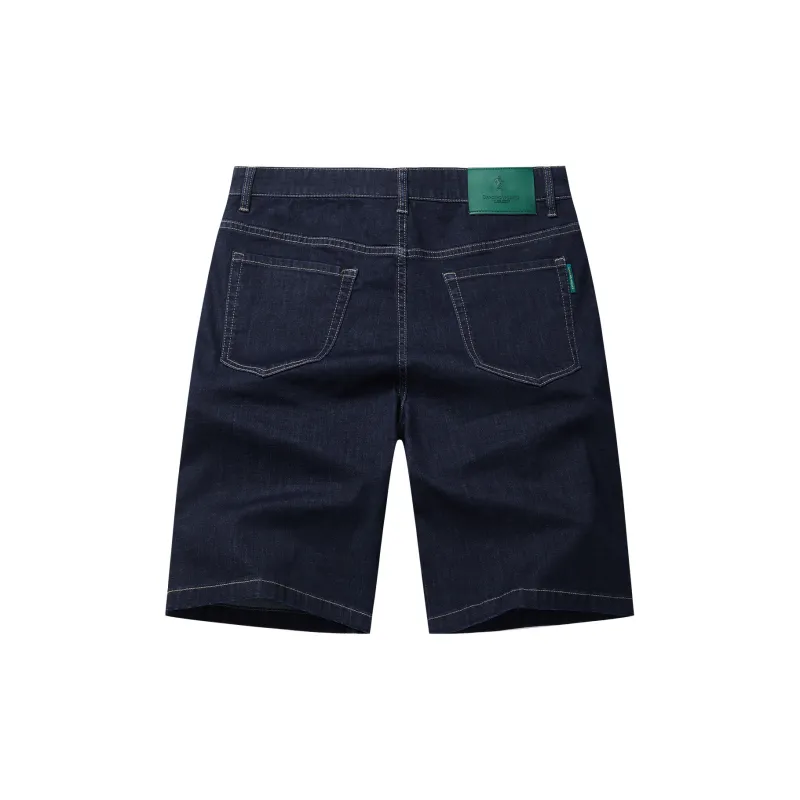 Dance With Wolves Denim Shorts Men's Dark Blue-1