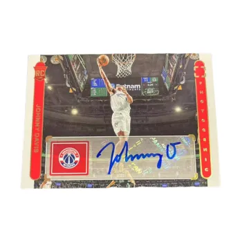 PANINI Johnny Davis 22 23 Wizards Game Used Rising Stars Signature Player Card Access Pass Sports Cards 1 Pc