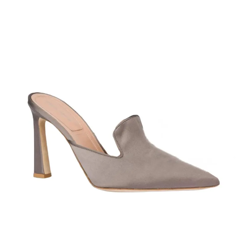 ALBERTA FERRETTI Closed Toe Slippers 9.5cm Women's Gray-1