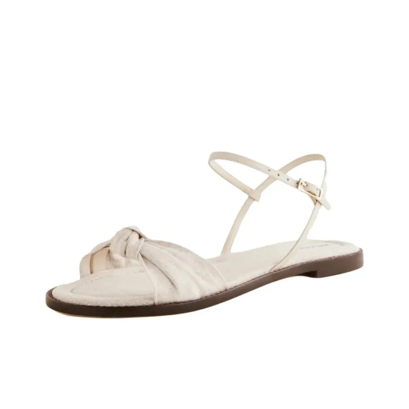 REFORMATION Cassidy Strap Sandals Women's Gray-3
