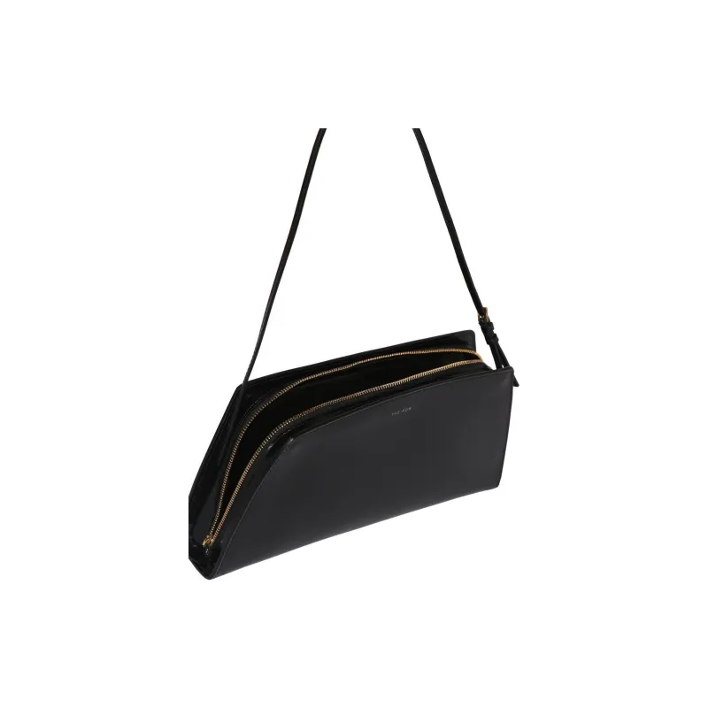 THE ROW Dalia Leather One Shoulder Handbags Women's Black-2
