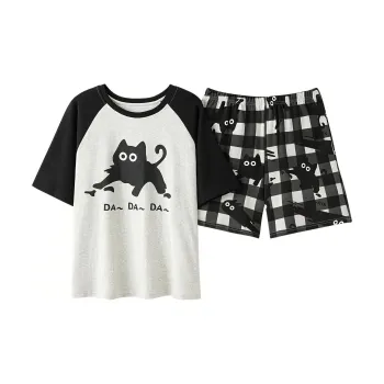 Qiao Ni Tong Pajama Set Women's Black