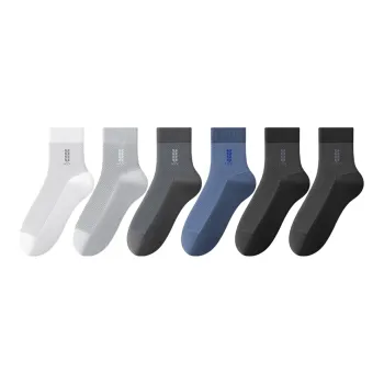 H-YXIANG Mid-Calf Socks Men's 6 Pack