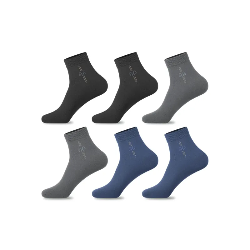 H YXIANG Mid Calf Socks Men's 6 Pack-2