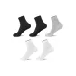 2 Black+2 White+1 Light Heather Gray