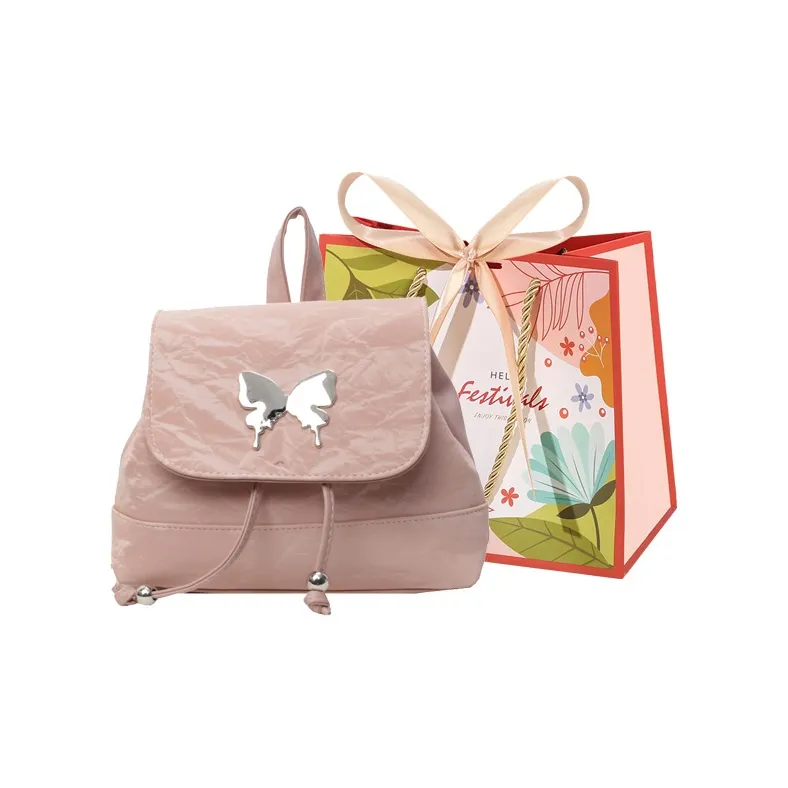 Cwatcun PU Handbag Backpack Regular Women's Ecru/Silver/Green/Blue/Pink/Black-32