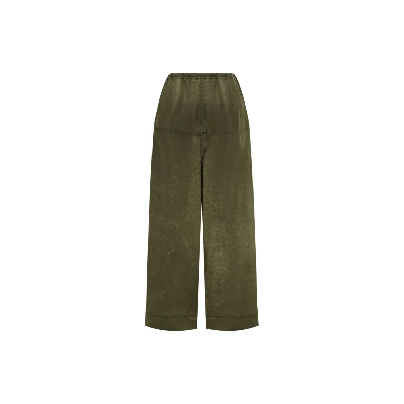 WITH JEAN SS24 Norah Pants Casual Pants Women's Khaki/Khaki-1