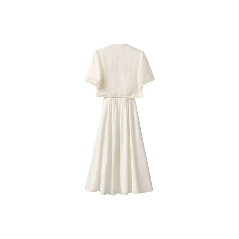 FAIRWHALE Skirt Set Women's Beige-1
