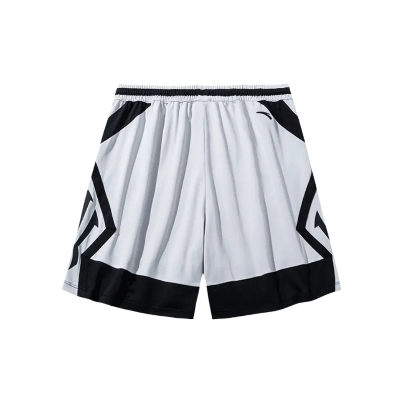 Anta Basketball Shorts Unisex Beige Pink Gray-1