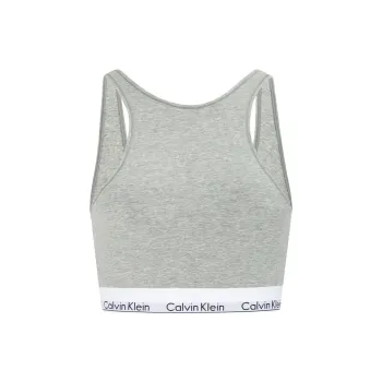 CALVIN KLEIN Modern Gravity Band Bra Women's Coconut Gray