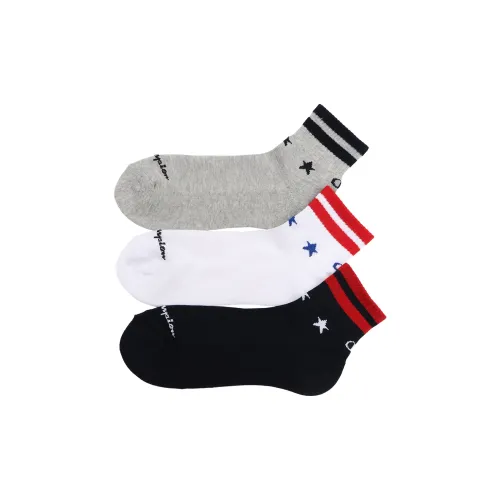 Champion SS24 Mid-Calf Socks Men's 3 Pack Mixed Color