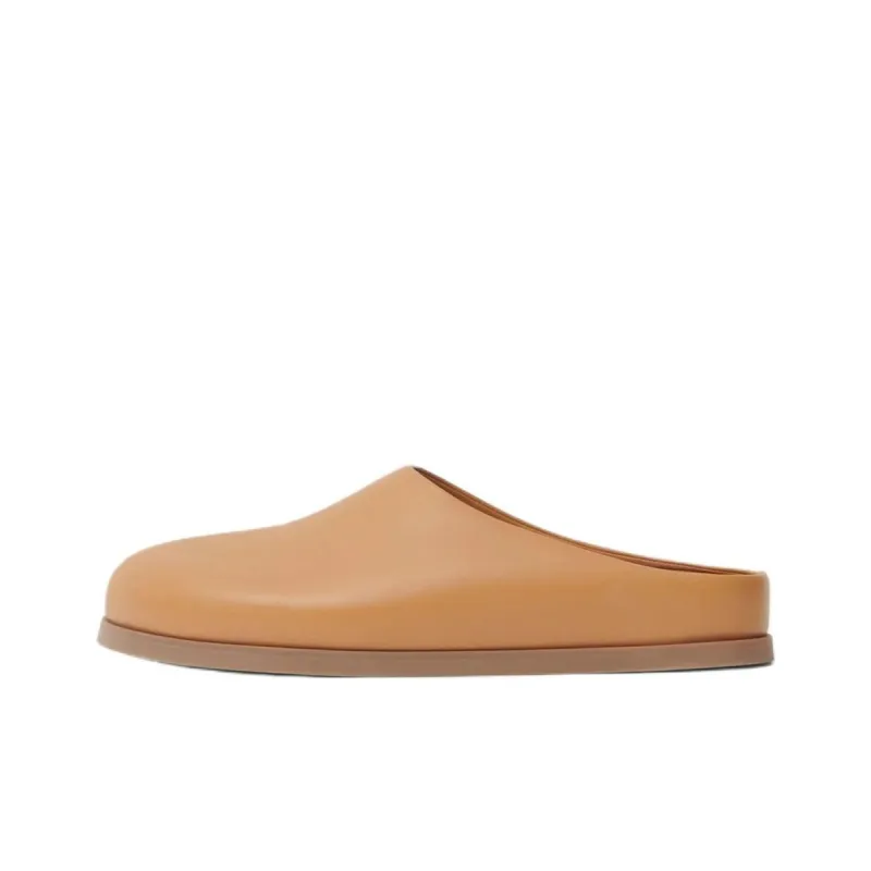 MANSUR GAVRIEL Closed Toe Slippers, Birkenstock Shoes Women's Brown-0